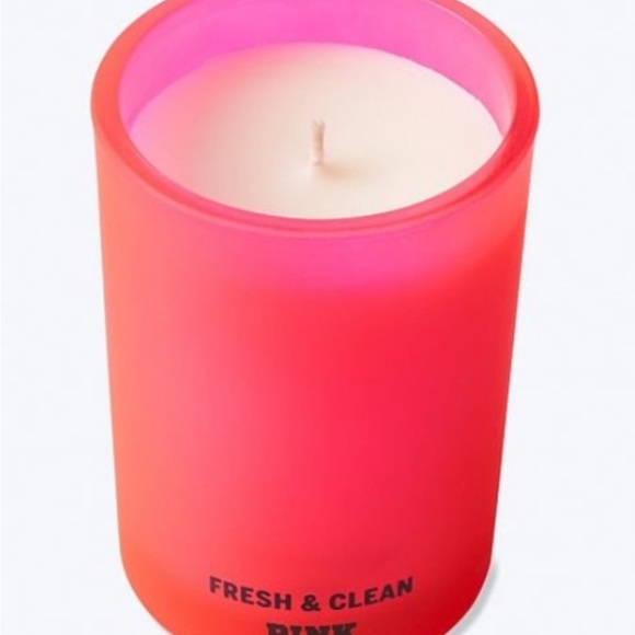 PINK Victoria's Secret Fresh & Clean Candle - Red and Pink - Picture 7 of 7